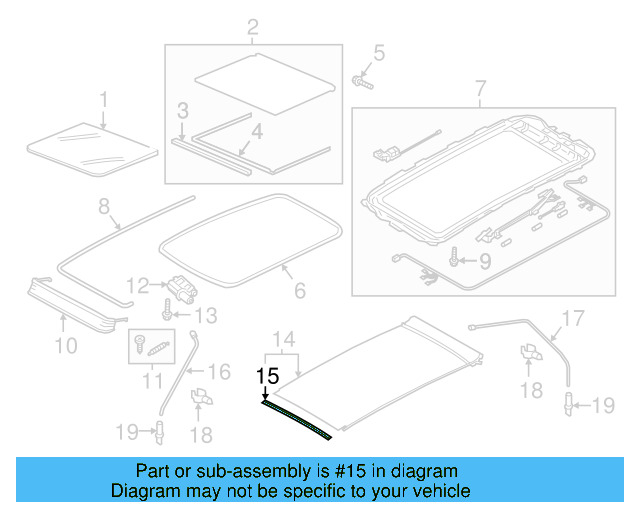 Sunshade Front Support 3CN-877-355 - View 5
