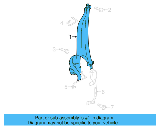 Lap & Shoulder Belt 5C5-857-705-F-RAA - View 7