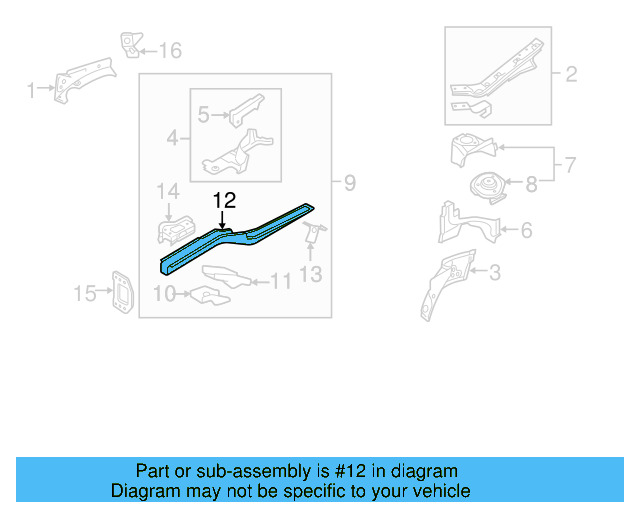 Lower Rail 1K0-803-105-C - View 13