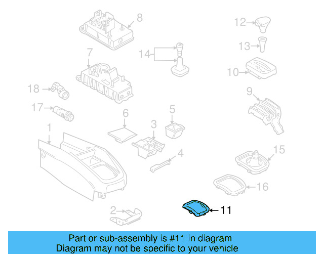 Shift Indicator Cover 1J0-863-269-B-B41 - View 5