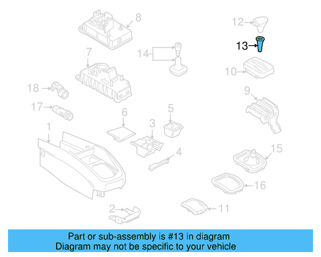 Shift Knob Sleeve 1J0-713-169-A - View 6