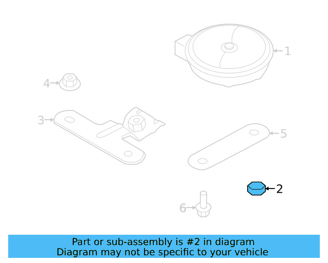 Low Note Horn Nut N-011-118-18 - View 13