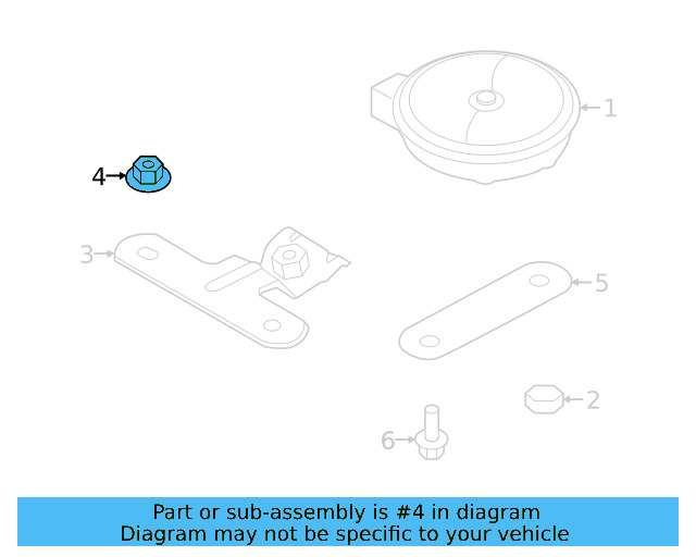 Low Note Horn Nut N-011-118-18 - View 14