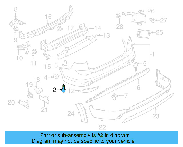 Park Sensor Seal 5Q0-919-133-9B9 - View 11