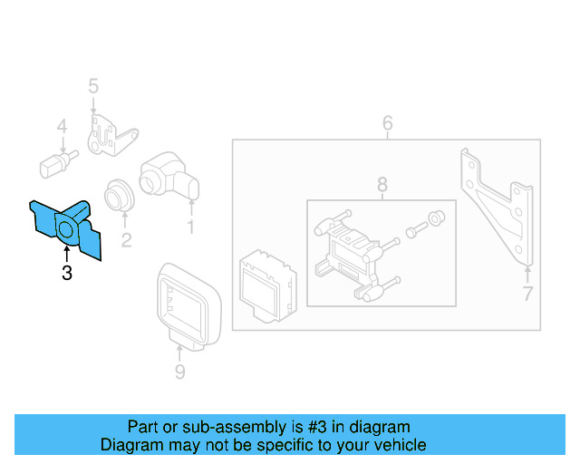 Park Sensor Bracket 5G0-919-494 - View 9