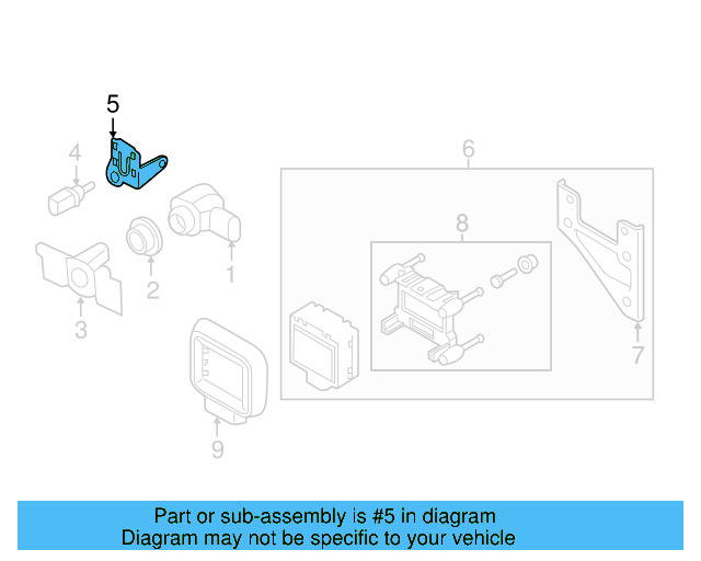 Temp Sensor Bracket 5M0-820-536-A - View 60
