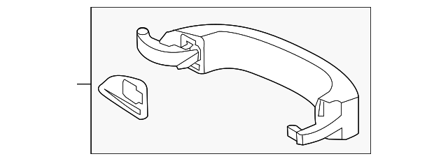 Handle, Outside (Unpainted) 7p6837205ggru - View 2