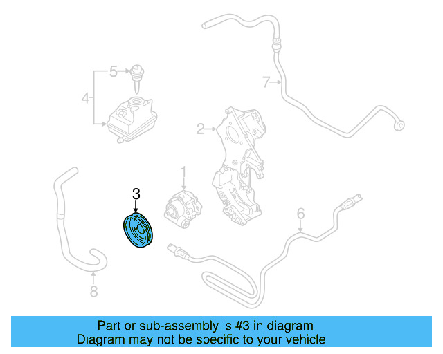 Power Steering Pump Pulley 021-145-255