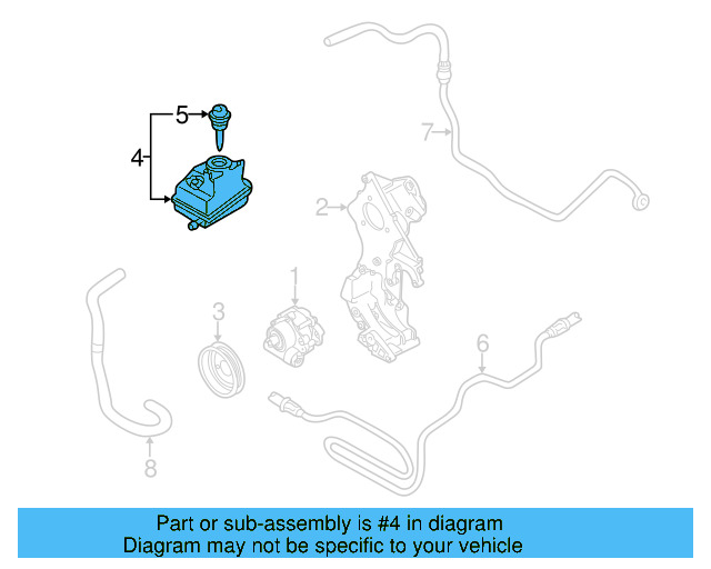 Power Steering Reservoir 1J0-422-371-C - View 7