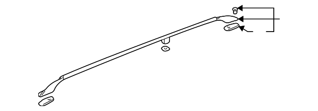 Roof Luggage Carrier Side Rail 1J9-860-025-B-03C - View 2