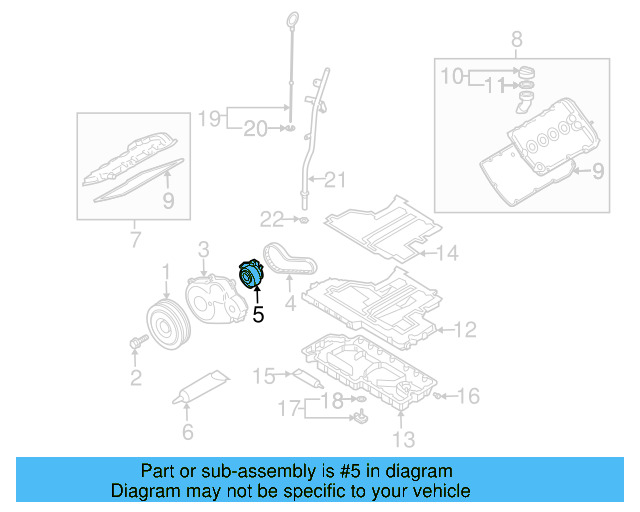 Tension Pulley 07D-109-243-A - View 4