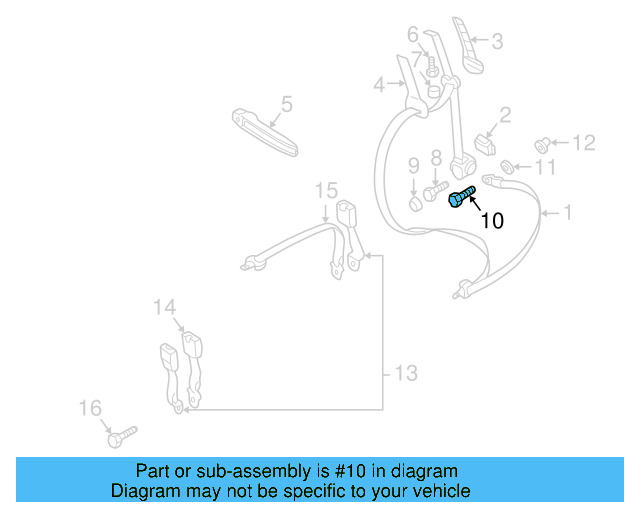 Buckle Bolt 1H0-857-799