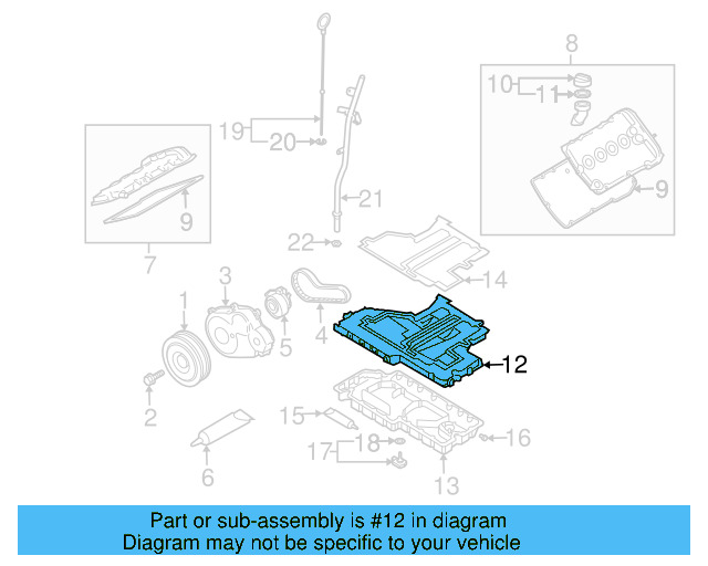Oil Pan 07D-103-805-H - View 3