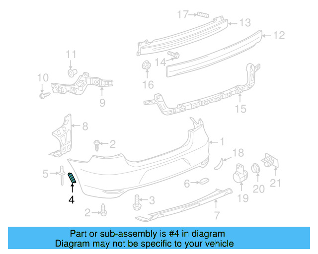 Fender Liner Extension Screw N-103-546-02 - View 207