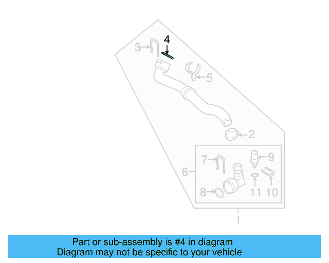 Water Hose Assembly Upper Seal N-907-653-01 - View 174