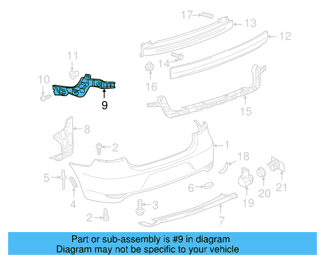 Guide Bracket 1Q0-807-393 - View 6
