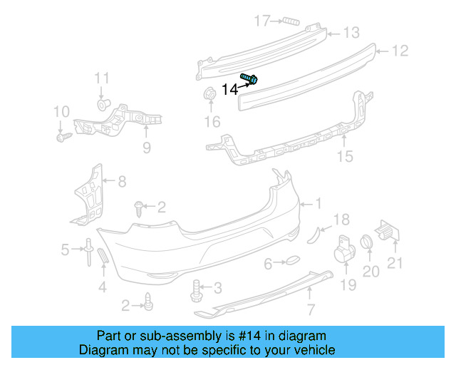 Impact Bar Bolt N-905-818-04 - View 12