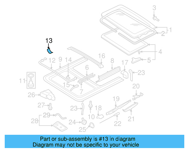 Deflector Mount Kit 8D5-898-671-A - View 40