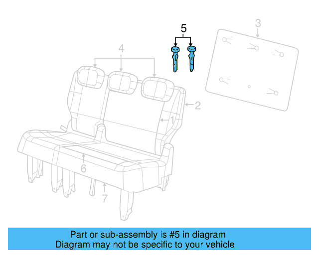Headrest Guide 7B0-881-920-D-DK5 - View 2