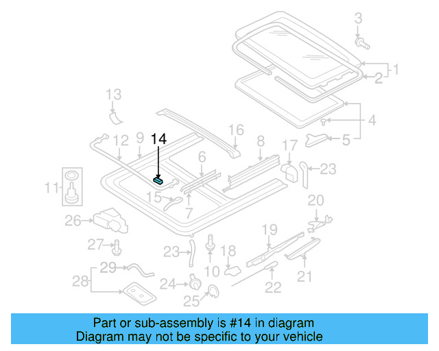 Air Deflector Stop 8D5-898-652 - View 3