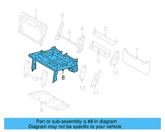 Seat Frame 7B0-885-305 - View 4