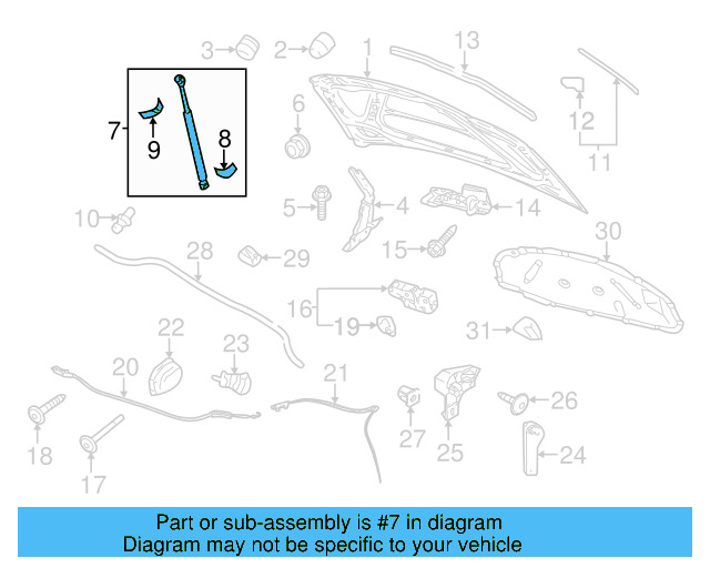 Support Cylinder 5K0-823-359-E - View 12