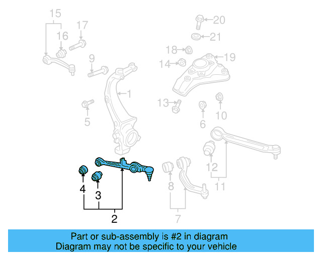 Lower Control Arm 4E0-407-151-K - View 4