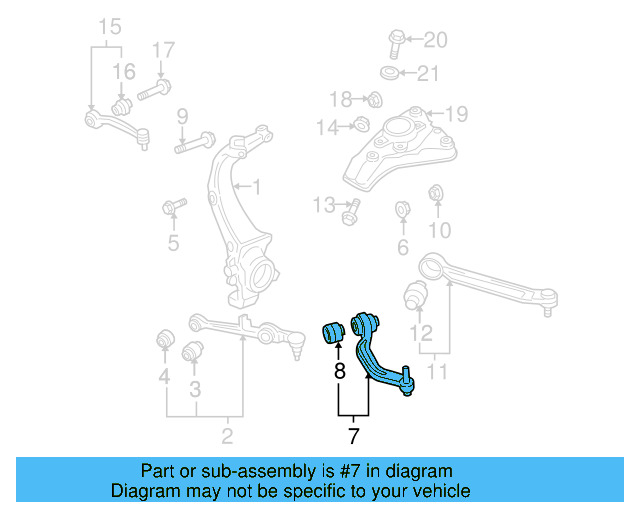 Rear Lower Control Arm 4E0-407-694-N - View 3