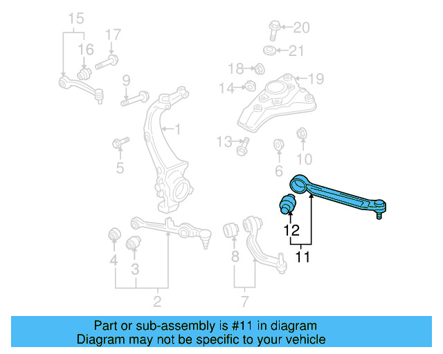Ft Upper Control Arm 4E0-407-506-E - View 3