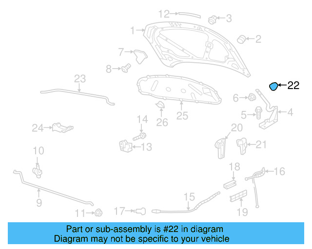 Release Cable Grommet 1K1-823-544 - View 5