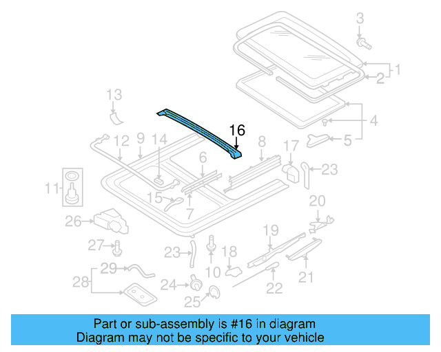 Water Deflector 1C0-877-866 - View 3