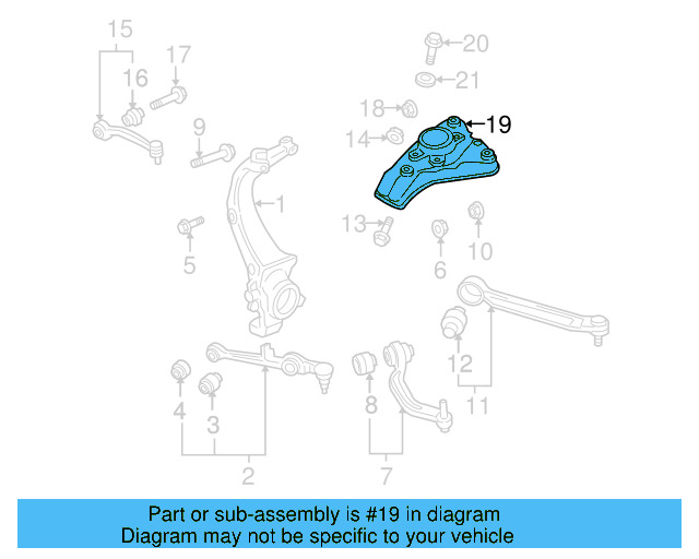 Upper Bracket 4E0-412-383-D - View 3