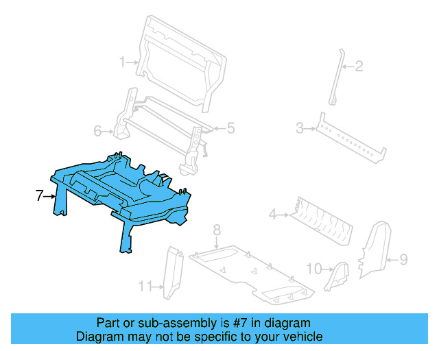Seat Frame 7B0-885-305-A - View 6