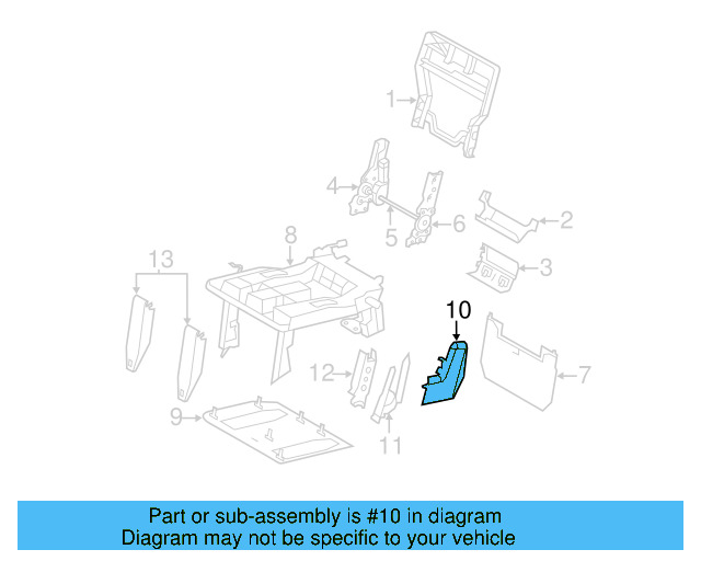 Outer Cover 7B0-885-327-XT1 - View 3