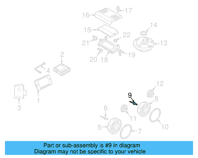 Rear Dr Speaker Rivet WHT-005-353 - View 26