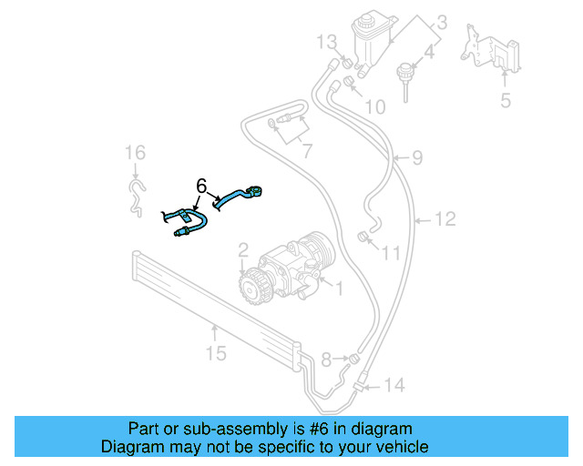 Pressure Hose 7L6-422-893-AE - View 3