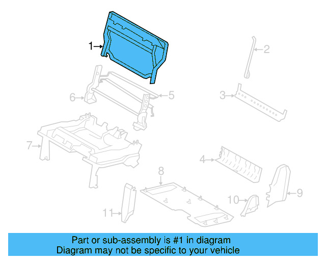 Seat Back Frame 7B0-885-503-D - View 4