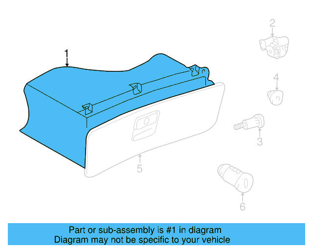 Glove Box 3B1-857-101-H-7R3 - View 3