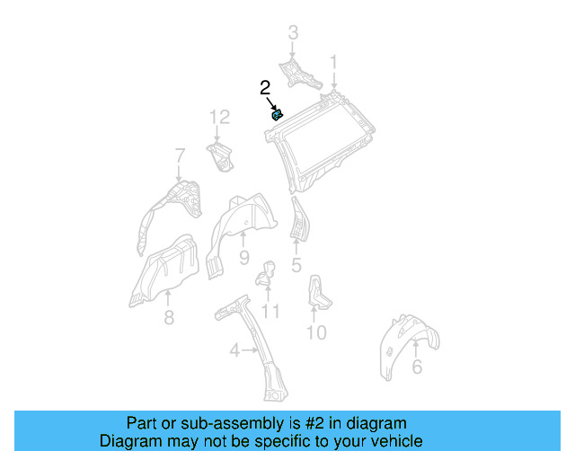Inner Panel Reinforcement 3B9-810-543-A
