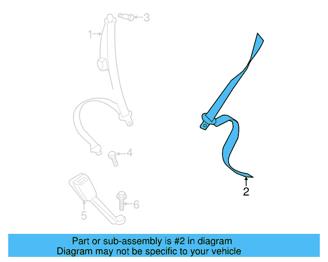 Lap & Shoulder Belt 5C5-857-805-D-RAA - View 6