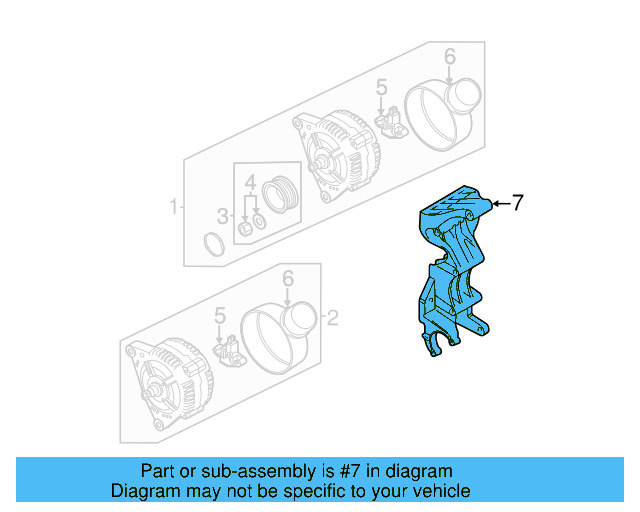 Alternator Bracket 022-260-087-F - View 11