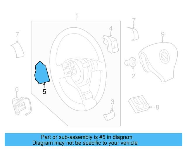 Control Switch 3C8-998-537-B - View 4