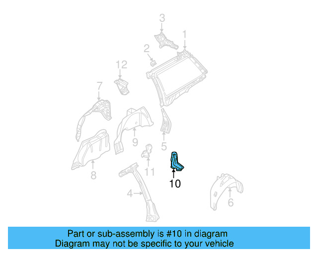 Inner Panel Reinforcement 3B5-809-262-C