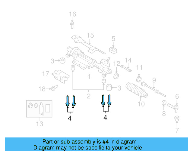 Upper Control Arm Mount Bolt N-105-607-02 - View 19