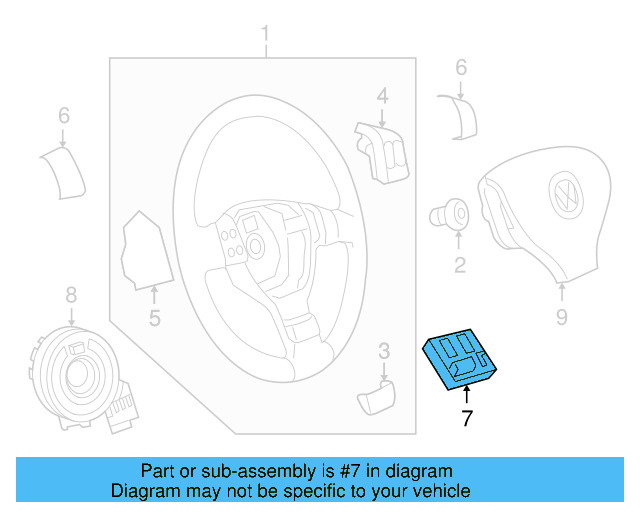 Control Module 1K0-959-542-B - View 15