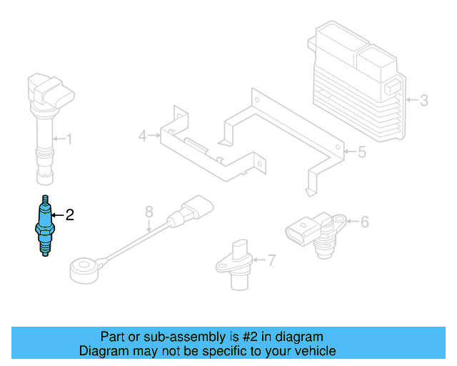 Spark Plug 06K-905-601-D - View 8