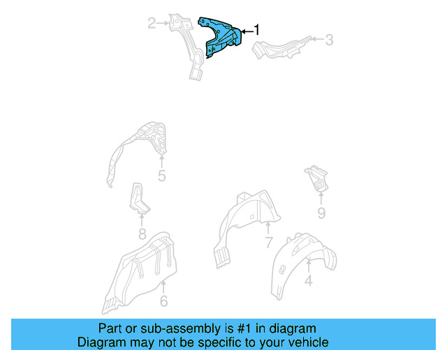 Inner Panel 3B5-809-406-D - View 3