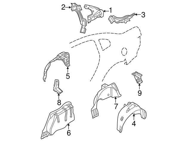 Wheelhouse Liner 3B0-810-974-C-01C