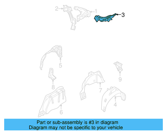 Gutter Extension 3U5-809-641-A - View 2