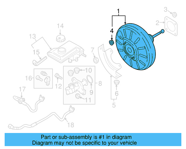 Booster Assembly 5Q1-614-106-Q - View 13
